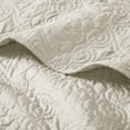 thumbnail image 2 of Quebec Oversized Quilted Throw Ivory 60x70, 2 of 3