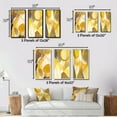 thumbnail image 4 of Designart "Retro Mustard Dreams Watercolor VII" Modern Midcentury Framed Wall Art Set Of 3 - Yellow Abstract Midcentury Frame Canvas Set For Living Room Decor, 4 of 6