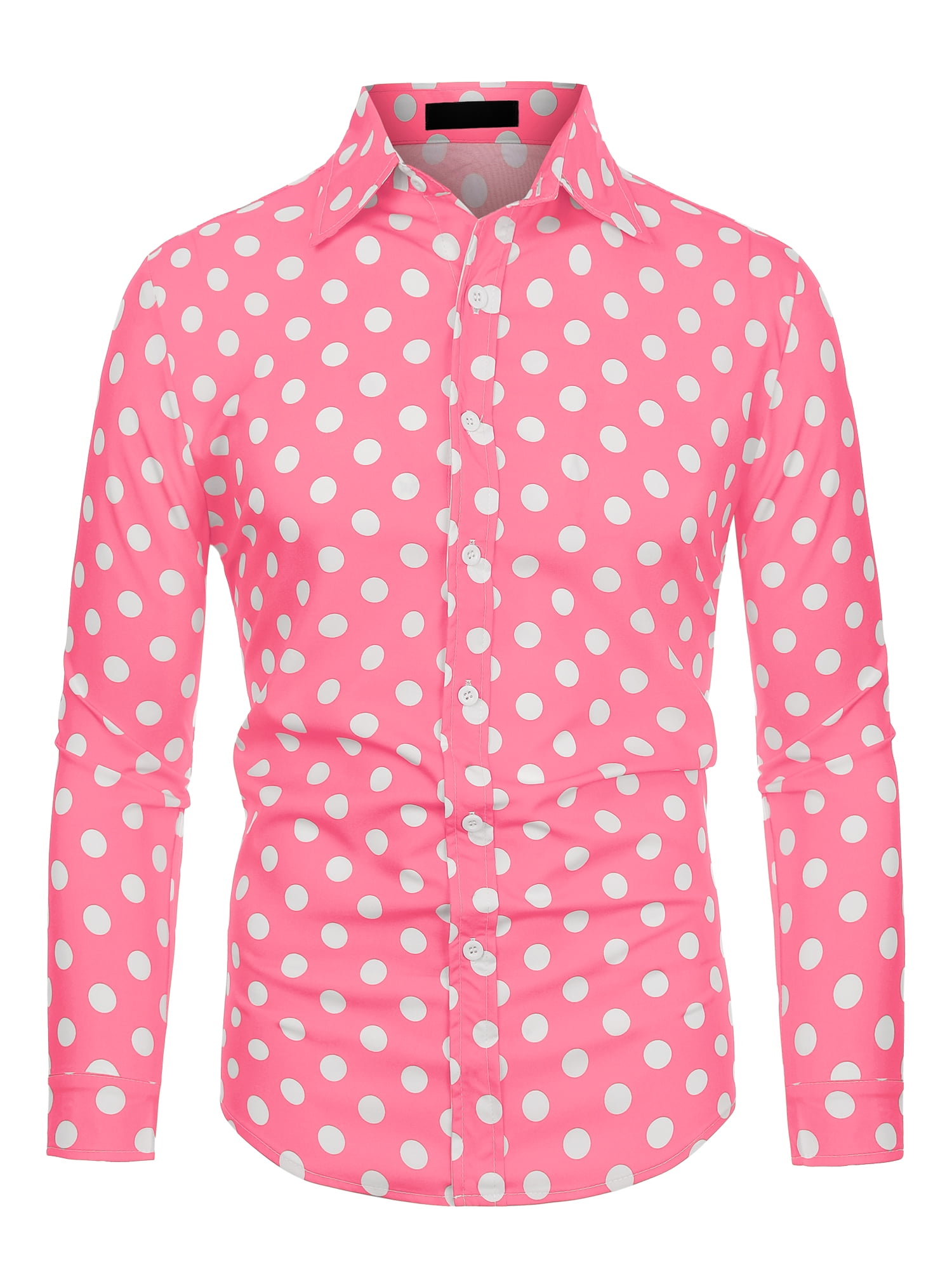 pink polka dot top