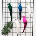 thumbnail image 4 of 1 PC Creative Yard Ornament  Garden  Simulation Bird Animal Figurine Parrot Miniature  Feather SAPPHIRE BLUE 35CM, 4 of 8