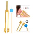 thumbnail image 4 of 2X Aluminum Alloy Tuning Forks,111Hz Tuning Fork with Hammers for Nervous System Testing Sound Healing Therapy,Gold, 4 of 8