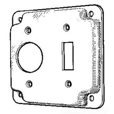 Powder Coated Vent Cover - Mulberry 11414 Powder Coated Steel Finished Cover 4 Inch x 4 Inch x 1/2 Inch