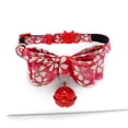 thumbnail image 1 of LSLJS Collier pour Animaux de Compagnie, Collier Nœud Papillon pour Chien, Collier Imprimé avec Clochette pour Chiot, 1 of 7