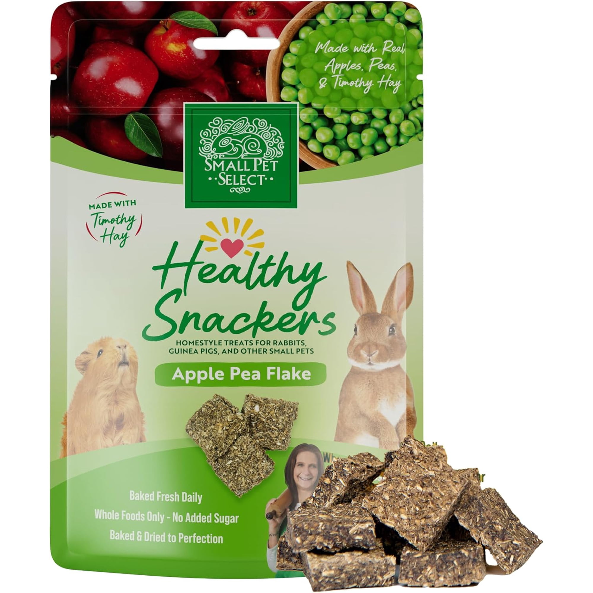 Small Pet Select - Healthy Snackers - Apple Pea Flake, 2 oz