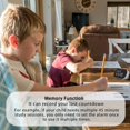 thumbnail image 3 of 100 Minute Magnetic Kitchen Timer - Aquarbor Timer Include 3 Sticky Metal Sheets, Digital Visual Countdown Countup Timer Powered by 3 AAA Batteries, Easy for Cooking, 3 of 7