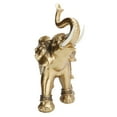 thumbnail image 2 of Golden Elephant Statue Figurine Sculpture Decoration Home Bar Office Craft Decor Gift, 2 of 8