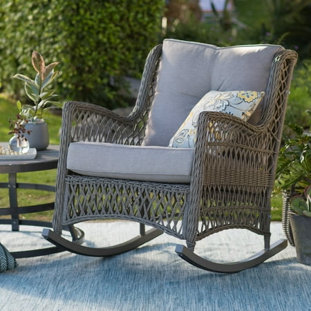 Belham Living Bristol Outdoor Rocking Chair With Cushions