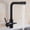 Black, variant on Single Handle 360 Rotatable Compatible, Three in One Water Outlet Mode, Brass Golden Tap, Kitchen Sink Hot and Cold Water Taps, Easy to Clean