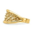 thumbnail image 4 of 14K Mesh Ring Tapered Band Ring K4618, 4 of 7