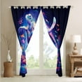 thumbnail image 3 of Sea Turtle Curtains,Sea Animal Ocean Life Curtains,Colorful Coral Fish Curtains Coastal Beach Theme Marine Creature Window Curtains 2 Panels (42Wx84L), 3 of 6