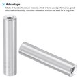 thumbnail image 4 of 12pcs M3 Aluminum Spacers,M3 Metal Spacer Aluminum 3mm ID x 5mm OD x 25mm L Threaded Spacer Screw Standoff Round for RC Car Drones Motherboard,Silvery, 4 of 6