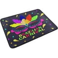 thumbnail image 2 of SKYSONIC Mardi Gras Door mat Non Slip Floor Door Rug Soft Floor Mat for Kitchen Garden Bedroom Indoor Outdoor Entrance Home Holiday Decoration 23.6" x15.7", 2 of 7