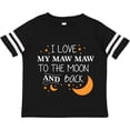 thumbnail image 3 of Inktastic I Love My Maw Maw To The Moon and Back Boys or Girls Toddler T-Shirt, 3 of 5