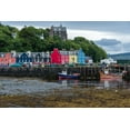 thumbnail image 2 of Tharp, Brenda 24x17 Black Ornate Wood Framed with Double Matting Museum Art Print Titled - The colorful waterfront shops of Tobermory-Isle of Mull-Scotland, 2 of 4