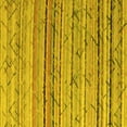 thumbnail image 1 of Ahgly Company Indoor Square Abstract Yellow Modern Area Rugs, 7' Square, 1 of 4