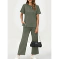 thumbnail image 3 of Conjunto Deportivo de Dos Piezas para Mujer, Informal, de Corta y Pantalón . Gris-Verde XL, 3 of 5