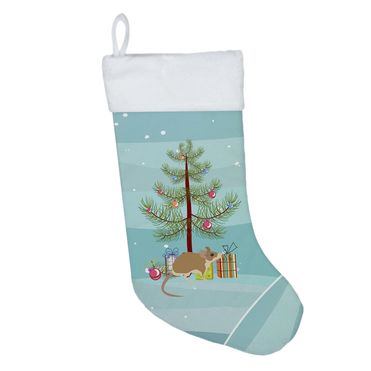 Spiny Mouse Merry Christmas Christmas Stocking 13.5 in x 18 in