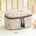 thumbnail image 3 of Women Floral Dustproof Makeup Bags with Zipper Cosmetics Toiletry Organizer Large Capacity Portable Storage Case for Work Daily Holiday Gifts (Style 3), 3 of 8