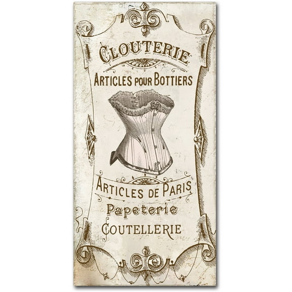 Trademark Fine Art "Signes Francais III" Canvas Art by Color Bakery