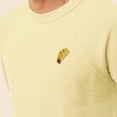 thumbnail image 5 of Dalix Taco Embroidered Fleece Crewneck Long Sleeve Sweatshirt Mens in French Vanilla M Medium, 5 of 5