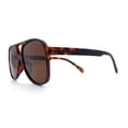 thumbnail image 6 of Polarized Mens Classic Oversized Racer Sport Plastic Sunglasses Tortoise - Brown, 6 of 8