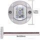 thumbnail image 2 of 4 Pack Led Boat Light 12v Round Marine Lamp Led Transom Mount Light For Boat Deck (white), 2 of 5