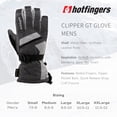 thumbnail image 5 of HOTFINGERS Adult Male Clipper GT Winter Gloves, Color: Dark Heather Gray/Heather Gray, Size: M, 5 of 6