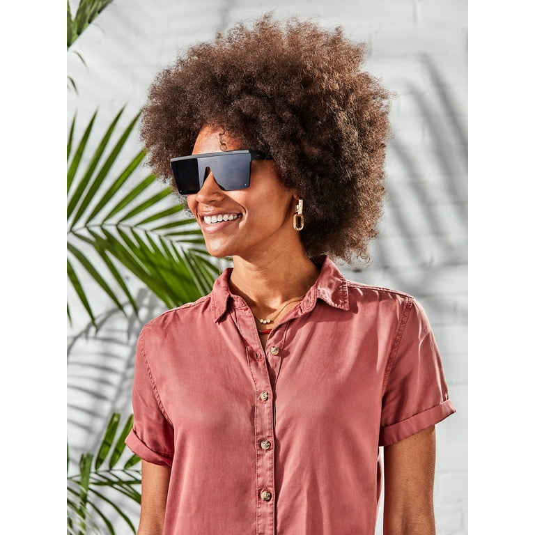 Women's shield hotsell style sunglasses