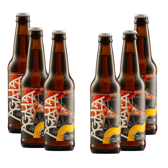 Six Pack Cerveza Agua Mala Astillero Imperial Ipa 355 Ml Agua Mala Imperial Ipa
