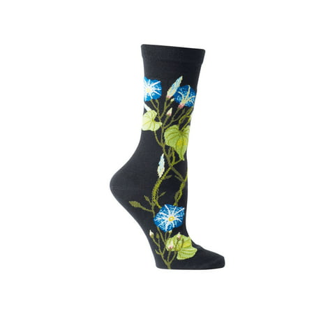 Women's Witches' Garden and Apothecary Floral Socks - Cotton - Morning Glory