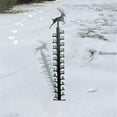 thumbnail image 3 of Kumdkd 24inch Handmade Metal Snow Gauge – Outdoor Snow Depth Meter with Snowflake Decoration, Rustproof Steel Garden Tool for Winter Weather Tracking, Christmas/Festival Gift, 3 of 4