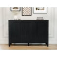 thumbnail image 2 of Furnibear Sideboard Buffet Cabinet with 3 Doors, Modern Credenza with Doors, Heavy-Duty Wood TV Media Console Table for Living Room, Hallway & Entryway,Black, 2 of 12