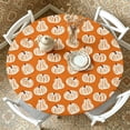 thumbnail image 4 of Dmlomu Thanksgiving Round Table Cloth, 47in Waterproof Table Cover, Wipeable No-Wash Fall Decorations for Home Dining Table Decor Holiday Party, 4 of 6