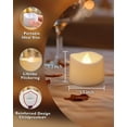 thumbnail image 5 of 12-Pack Flameless LED Tea Lights Candles Battery Operated, 200+Hour Fake Electric Candles TeaLights for Votive, Aniversary, Wedding Centerpiece Table Decor, Funeral, Halloween, Christmas, 5 of 8