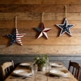thumbnail image 4 of 4th of July Metal Barn Star Wall Decor – Americana Flag Design, Distressed Rustic Finish, Easy Hanging, Patriotic Decoration for Independence Day, Home Walls, Garden, Patio, Mantle, Yard Display, B, 4 of 9