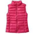 thumbnail image 2 of Aboser Lightweight Down Vest Women Thermal Stand Collar Puffer Jacket Winter Sleeveless Quilted Gilet Soft Zip Up Outerwear Casual Solid Color Vests Jackets, 2 of 3