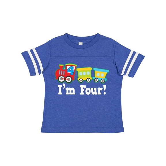 Inktastic 4th Birthday Train Boys Toddler T-Shirt
