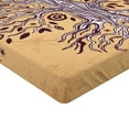 thumbnail image 2 of Ambesonne Tree Fitted Sheet, Vintage Swirls, Full Size, Cream Brown, 2 of 3