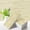 Beige mix off White Travertine, variant on Vamos Tile 100-Piece Glossy Wooden Marble Grain Peel and Stick Backsplash Tile,3''x6'' PVC Subway Tile with White Grout, Stick on Backsplash for Kitchen/Bathroom/Fireplace