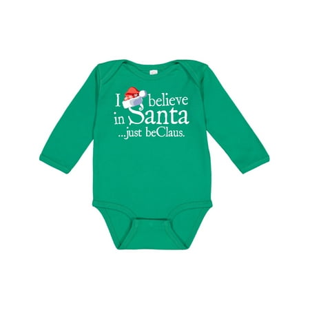 

Inktastic I Believe In Santa 2 Gift Baby Boy or Baby Girl Long Sleeve Bodysuit
