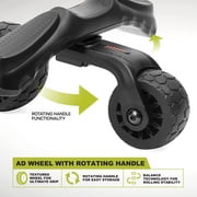 PRCTZ Deluxe Ab Wheel with Rotating Handle, Dual Wheel Abdominal Trainer - Available in White & Black