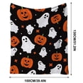 thumbnail image 3 of Nkmbld Halloween Flannel Throw Blanket 40"x50", Soft Fuzzy Plush Throw Blanket for Chairs Sofa or Bed, Luxury Flannel Lap Blanket Farmhouse Fall Decor, 3 of 8