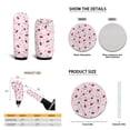 thumbnail image 6 of Yuyamidu Cherry Car Seat Cover Set of 15 Daisy Front Back Seat Cover with Car Floor Mats Pink Steering Wheel Cover Seat Belt Pad Handbrake Cover Set Coasters, 6 of 6