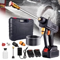 Portable Electric Cordless Pressure Washer, Car Cordless Pressure Washer,48VF Battery Power High Pressure Washer with 2 Batteries for Car，House，Floor，Plants