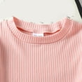 thumbnail image 5 of Xyant Baby Girl Clothes Toddler Girl Fall Winter Outfits Long Sleeve Knit Shirts Top Pants Toddler Baby Plaid Clothing (Pink,4-5 Years), 5 of 7