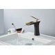 thumbnail image 4 of Grifo de lavabo de baño ACTIVE Leekayer de latón negro, 4 of 5
