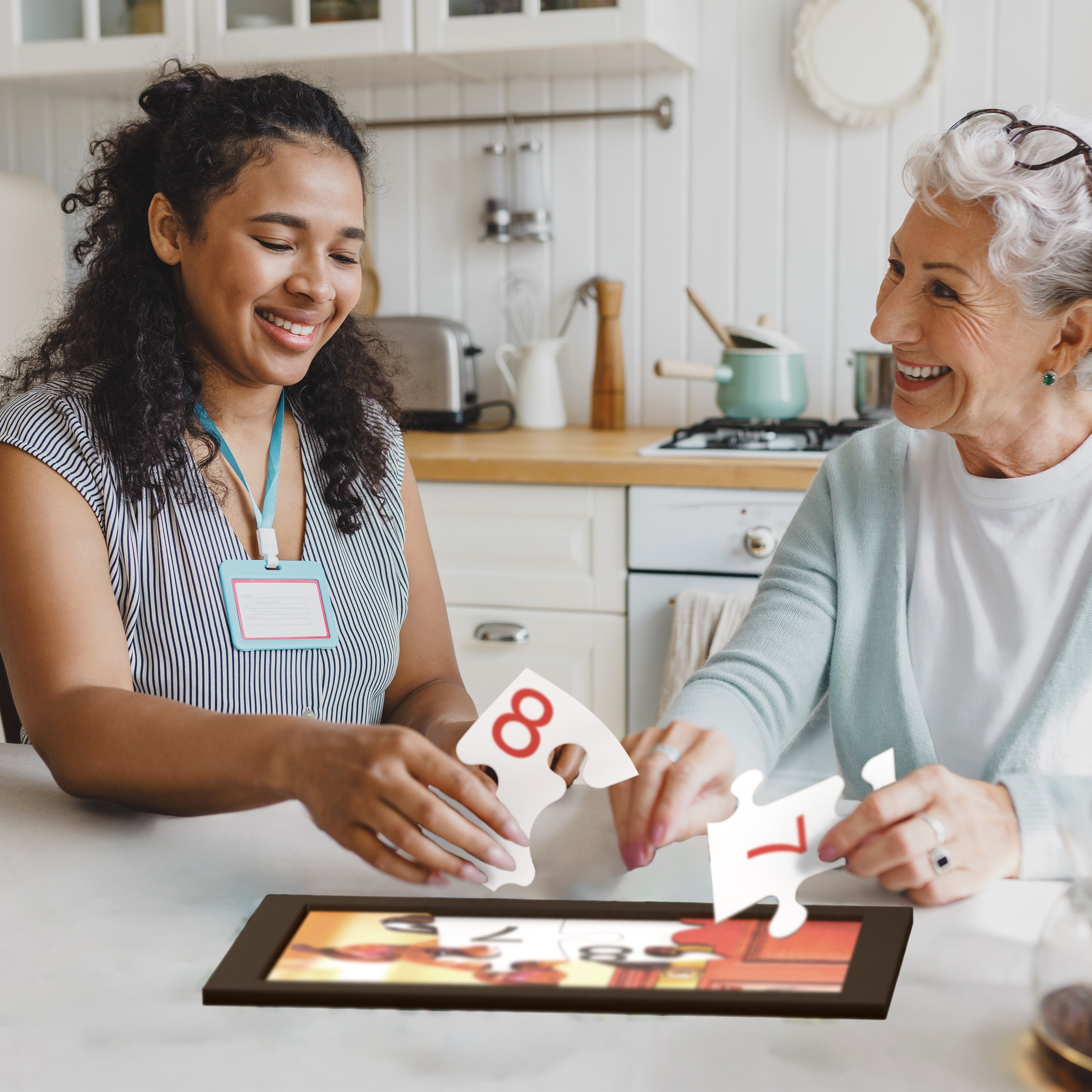 Keeping Busy Dementia Puzzles for Seniors | 3 in 1 Set Numbered 8 Piece Alzheimer Puzzle for Seniors