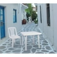 thumbnail image 4 of Siesta ISP165-WHI Table à Manger Carré en Résine Cuadra de 31 Po Blanc, 4 of 4