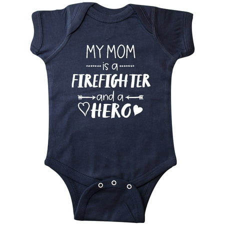 

Inktastic My Mom is a Firefighter and a Hero Gift Baby Boy or Baby Girl Bodysuit