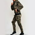 thumbnail image 3 of Oplxuo Men's Camouflage Tracksuits Pullover Hoodies Sports Jogging Suits Athletic Running 2 Piece Sweatsuits with Pockets, 3 of 5